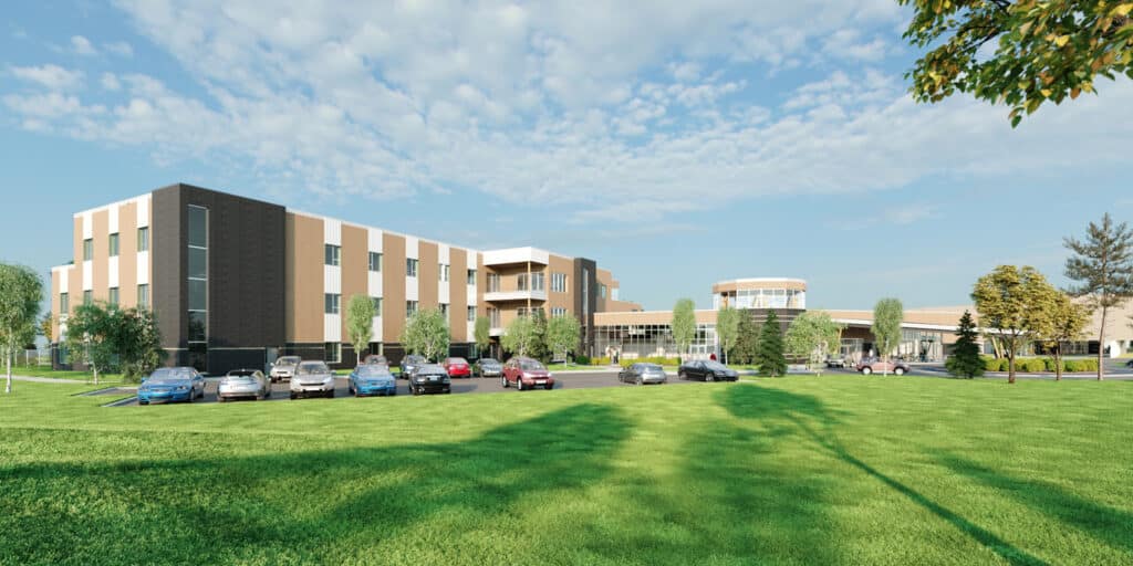 Image showcasing the work completed for the La Ronge Long Term Care project