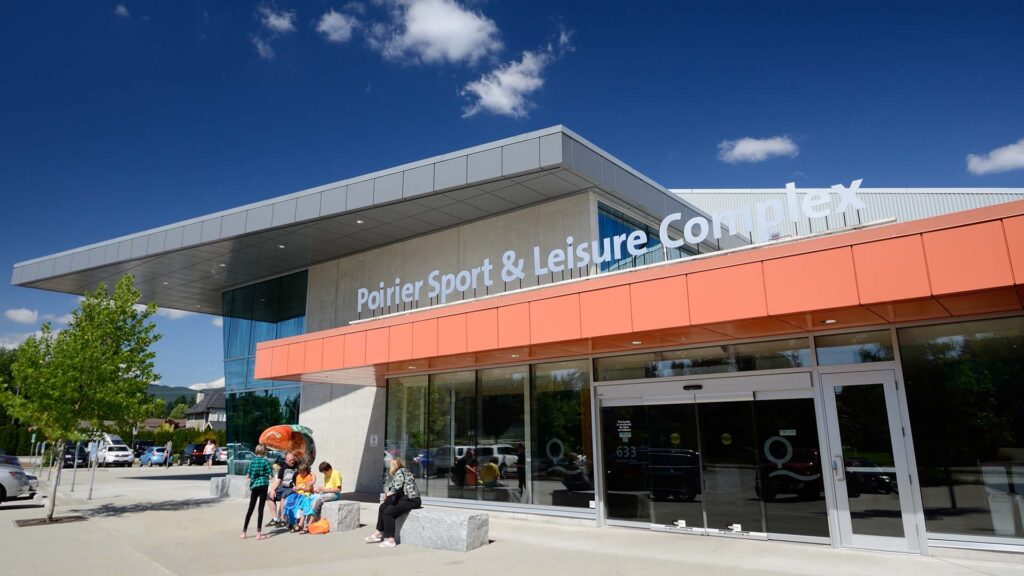 Image showcasing the work completed for the Poirier Sport & Leisure Complex project