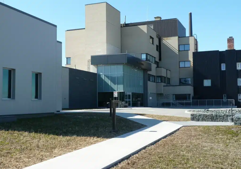 Image showcasing the work completed for the Flin Flon Hospital project
