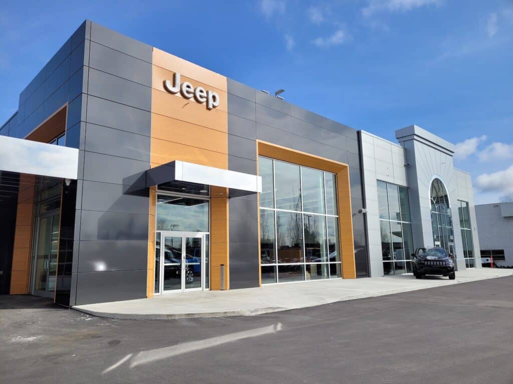 Image showcasing the work completed for the Journey Chrysler Port Coquitlam project